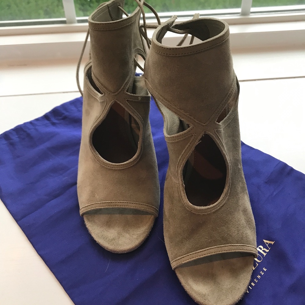 Aquazzura Sexy things Suede Sandals